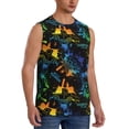 thumbnail image 2 of Uemuo Retro Truck Pattern Men's Sleeveless T-Shirt,Muscle Athletic Tank Top, Moisture-wicking Quick-dry Breathable Classic Tee Top for Gym Run Outdoor Sports-Medium, 2 of 8
