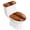 Orange, variant on Gray Toilet Lid Cover and Tank Cover Set, Gray 2pc Stretch Toilet Lid Seat Covers for Bathroom Washable Protector with Elastic Edge for Standard & Elongated Toilets
