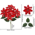 thumbnail image 2 of Lifelike Floral Arrangement Elegant Christmas Flower Display for Festive Table Centerpieces, 2 of 3