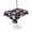 Black, variant on Outdoor Tablecloth with Umbrella Hole for Patio/Picnic/Party/Camping, Beach Coastal Waterproof Table Cloth Rectangle Table Cover Washable, Summer Nautical Shell Starfish Coral Black (60"x 102")