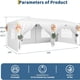 thumbnail image 2 of Qinaqin 10 x 20 Resistente Pop Up Canopy Tent con 6 Removable Sidewalls Easy Commercial para Parties Grande Outdoor 3 Ajustable cm de Alturaeights Stakes X18 Ropes X6 Blanco, 2 of 7