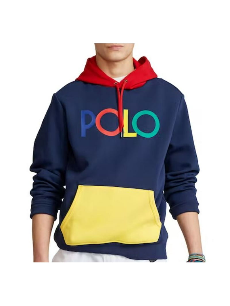 Polo Ralph Lauren Double-Knit Hoodie Sweatshirt, Colorblock