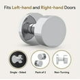 thumbnail image 3 of Mega Handles | Buena Dummy Knob | Polished Chrome, 3 of 5