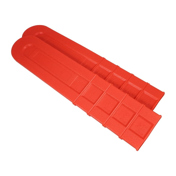 FRCOLOR 2pcs Chainsaw Scabbard Plastic Chainsaw Bar and Chain Protective Cover Protect Scabbard Universal 12 Inch Accessories