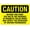 Warning Sign 3, variant on Beyond This Point Report Hazards Sign - 12×8 Inches, Metal Tin Warning Sign, Workplace Industrial & Commercial Safety Alert