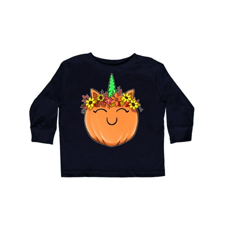 

Inktastic Pumpkin Unicorn for Halloween and Thanksgiving Gift Toddler Boy or Toddler Girl Long Sleeve T-Shirt