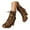 Brown, variant on Mostsola High Heel Ankle Boots for Women Sexy Suede Leopard Round Toe Platform Mid Calf Booties