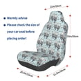 thumbnail image 2 of Picia Sea Otter Print Waterproof Sweating Car Seat Cover for Post Gym Workout, Running, Beach and Hiking, Universal Fit Anti-Slip Bucket Seat Protector, 2 of 5