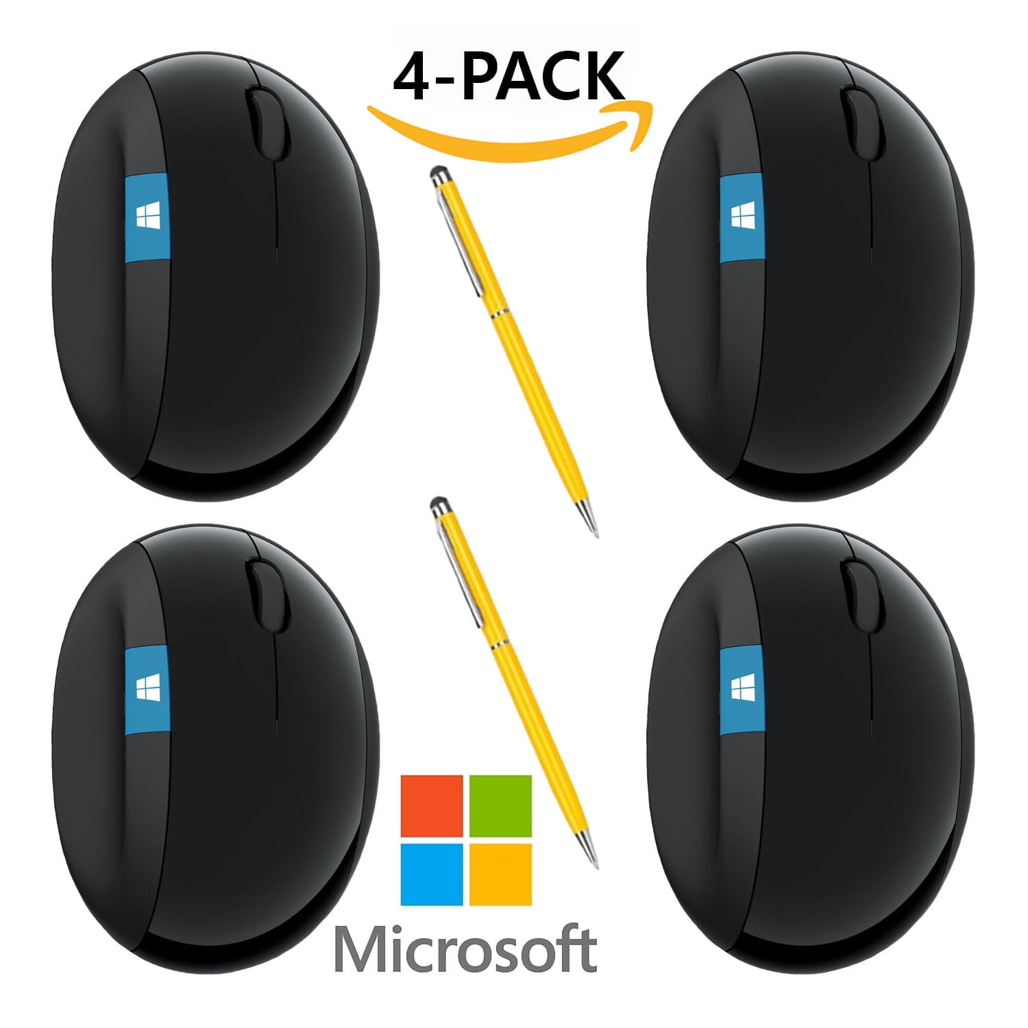 Microsoft Sculpt Wireless Ergonomic Mouse L6V for Computers - Walmart