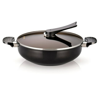 Happycall Titanium Nonstick Double Pan, Omelette Pan, Flip Pan, Square,  Dishwasher Safe, PFOA-free, Brown (Jumbo Grill)