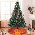 thumbnail image 7 of Sikiie Autumn Leaf 30-48 inches {designName} Print Christmas Tree Skirt Snowman Xmas Tree Skirt with Edge Christmas Decorations for Holiday Party30", 7 of 7