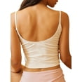 thumbnail image 4 of Women's Summer Solid Color Sleeveless Backless U Neck Camisole, 4 of 7