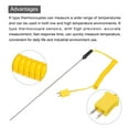 thumbnail image 3 of K Type Surface Thermocouple Probe 3x300mm Handheld Needle Tip Temperature Sensor 50 to 1200C, 3 of 5