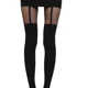thumbnail image 5 of Xiao Hua Pantalones ajustados sexys para mujer, calcetines altos de tubo, pantimedias, liguero con nudo de imitación, pantalones ajustados hasta la rodilla, 1 pieza, 5 of 5