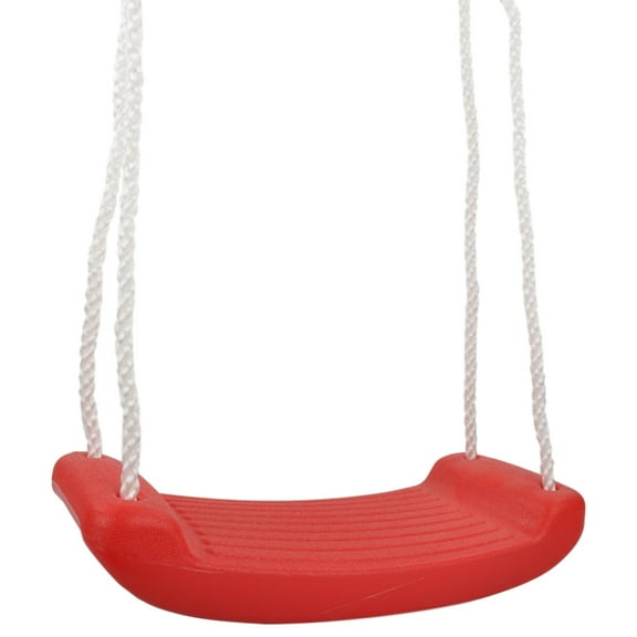 Swing Set Stuff Inc. Plastic Seat (Red) with Rope and SSS Logo Sticker