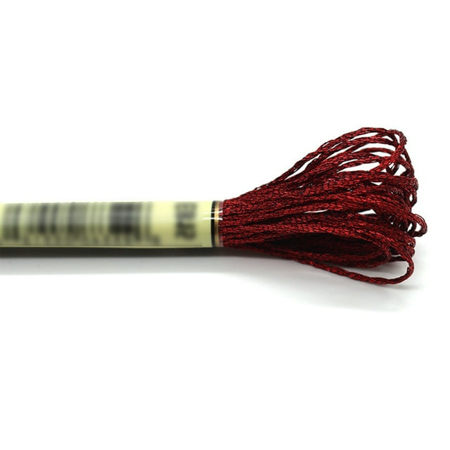 Yuarrent Hilo de cableado de punto de cruz, fibra de poliéster hecha a mano, no es fácil de desvanecer, línea de bordado, cadena de lingotes, Artesanía ClaretE815 Yuarrent HA059818-02