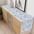 thumbnail image 4 of Blue Floral Table Runner - 36 Inch Long, Kitchen Dining Table Runner Dresser Scarves, Garden Petals Flower Botanical Tree Branch Farmhouse Decor for Coffee Tables Wedding Party Banquet, 4 of 8