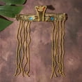 thumbnail image 5 of Doomiva Egyptian Cleopatra Headband with Sequined Tassel Decoration Egypt Queen Hair Accessories Cleopatra Headwear Cosplay Halloween Accessories, 5 of 6