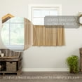 thumbnail image 4 of VHC Brands Primitive Farmhouse Kitchen Window Curtains-Tobacco Cloth Fringed Tier Pair, Set 24x36, Khaki Tan, 4 of 8