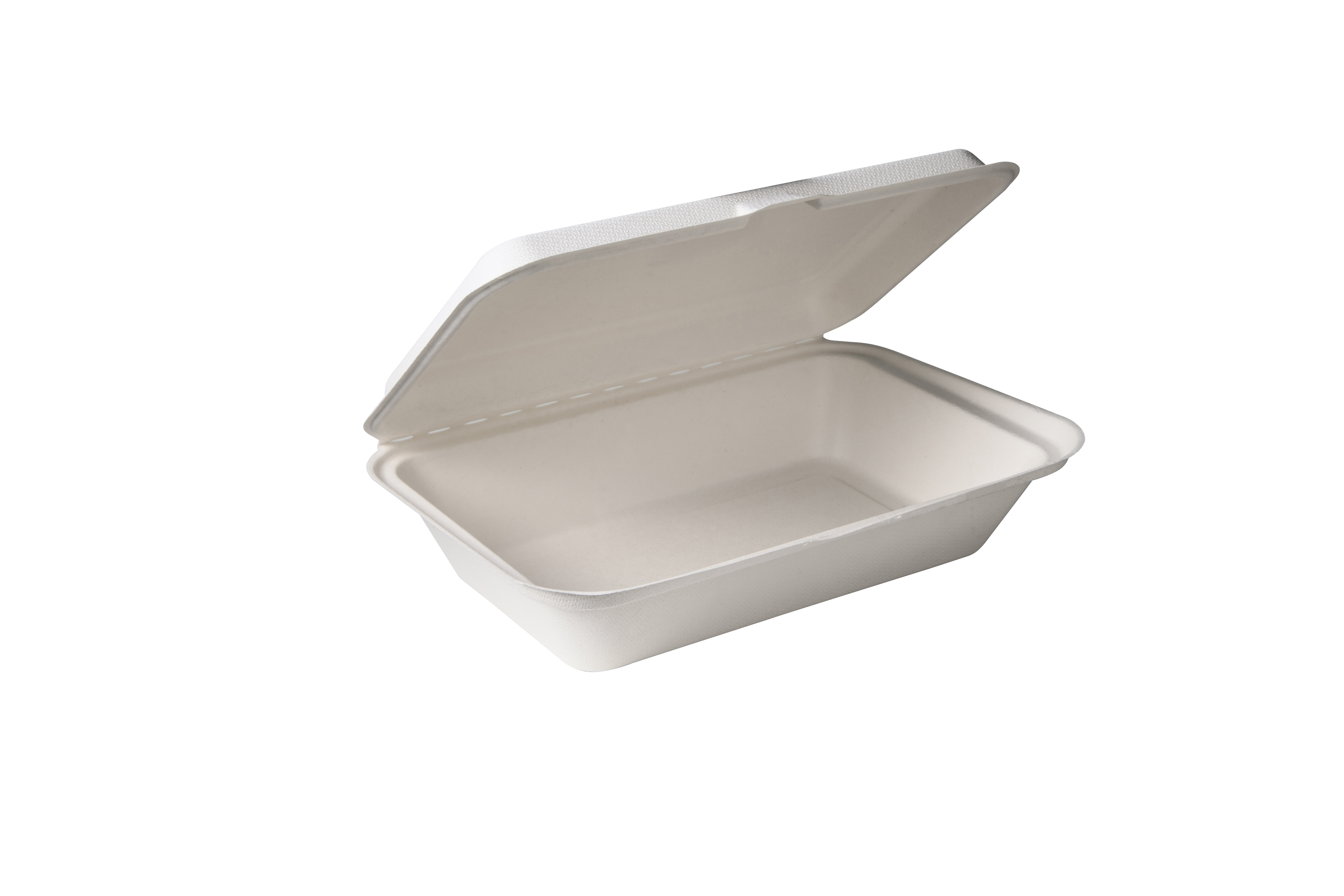 BioGreenChoice Compostable Fiber/Bagasse Take out Container 9x6x2.5 Hoagie Box BGC102