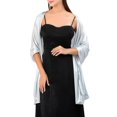 thumbnail image 1 of Bridesmaid Wrap Solid Color Smooth Ladies Pure Color Anti-Sun Bride Shawl for Wedding, 1 of 10
