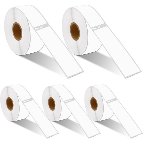 GREENCYCLE 5 Roll (350 Labels/Roll) Standard White Shipping Address Label Compatible for Dymo 30252 1-1/8''(28mm) X 3-1/2''(89mm) LabelWriter Printer,BPA Free