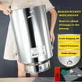 thumbnail image 3 of Stock Pot, Wine Tank with Tap, 201 Stainless Steel Soup Bucket Sealed Bucket Transportation Bucket for Water Milk Tea Milk Storage Bucket, 3 of 7