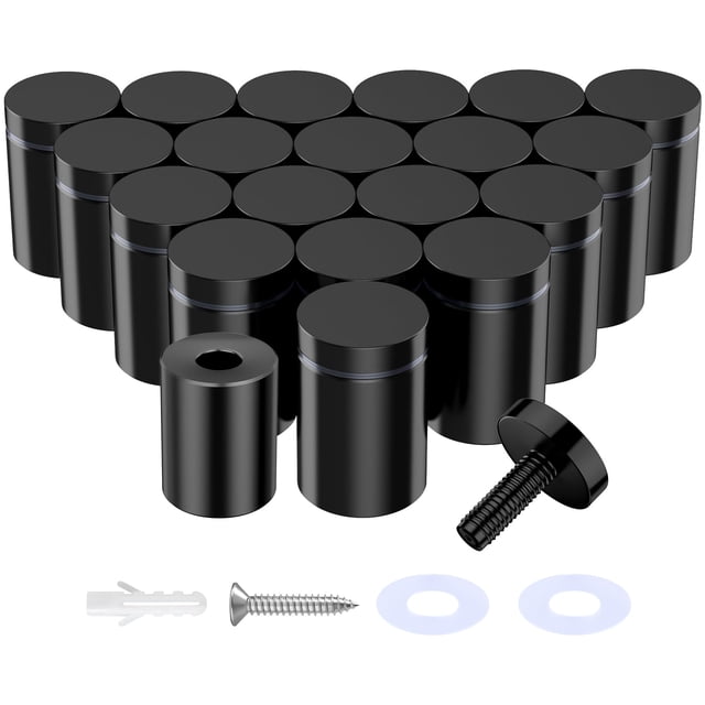 Tornillos Standoff IOQ de acero inoxidable, paquete de 20 unidades para letreros acrílicos