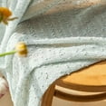 thumbnail image 2 of 1 pair Rural Style Luxury Curtains Textured Semi Sheet Curtains Green 52" W x 63" L, 2 of 5