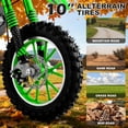 thumbnail image 4 of Gpower Gasoline 49cc Dirt Bike for Kids 13-17,2-Stroke Gas Power Mini Dirt Bike,Green, 4 of 10