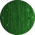 thumbnail image 1 of Ahgly Company Indoor Round Abstract Green Contemporary Area Rugs, 6' Round, 1 of 1