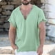 thumbnail image 5 of INCERUN Tops 2024 Camisetas de diseño sencillo con cuello en V estilo americano para hombre Camisetas casuales de verano Camisetas de manga corta sólidas S-5XL, 5 of 5