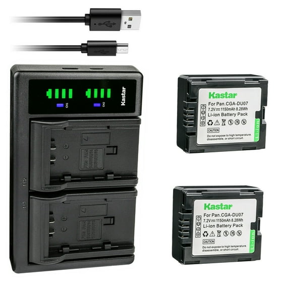Kastar 2-Pack Battery and LTD2 USB Charger Compatible with Panasonic NV-GS17, NV-GS21, NV-GS22, NV-GS26, NV-GS27, NV-GS28, NV-GS30, NV-GS33, NV-GS35, NV-GS37, NV-GS38, NV-GS40, NV-GS44, NV-GS50
