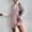 Pink, variant on Women's Short Sleeveless Dress, V Neck Knit Cotton Sweater Dress with Pockets, Casual Summer Dress