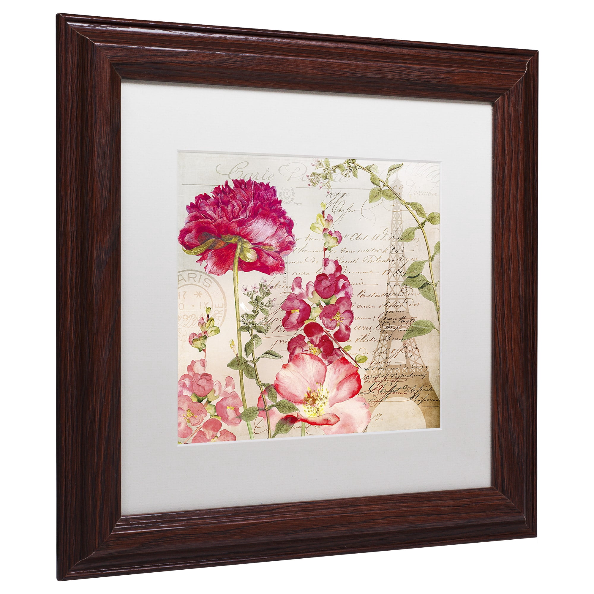 Trademark Fine Art "Always Paris II" Canvas Art by Color Bakery, White Matte, Wood Frame