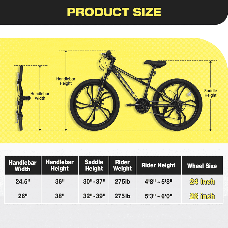 Hykolity 24-Inch Youth Mountain Bike, 21-Speed photo 6