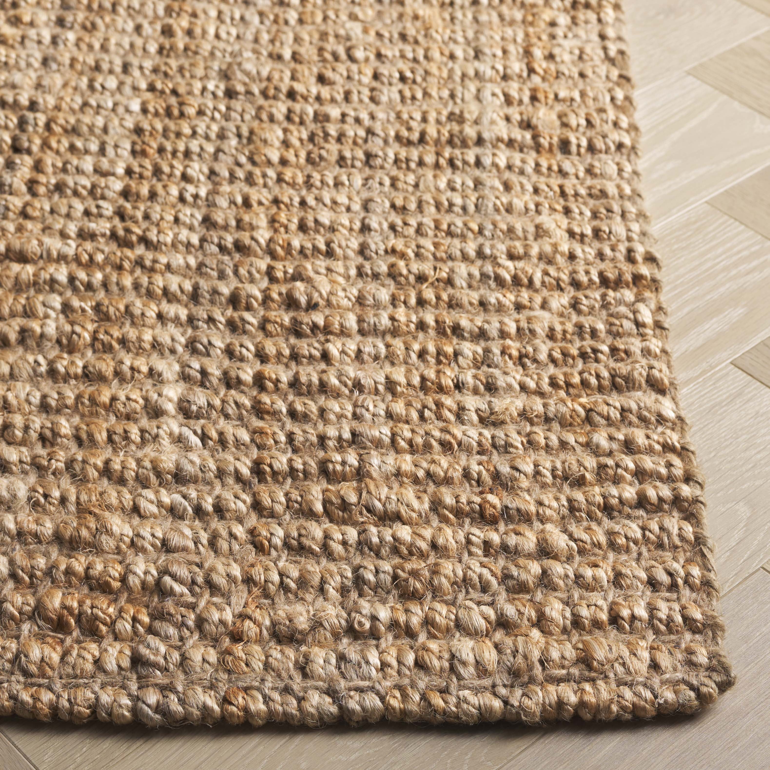 SAFAVIEH Natural Fiber Milica Solid Area Rug, Natural, 6' x 9' - Scandinavian Design, Natural, Jute, Hand Woven Pattern, Ideal for Entryway, Kitchen, Living Room, Office