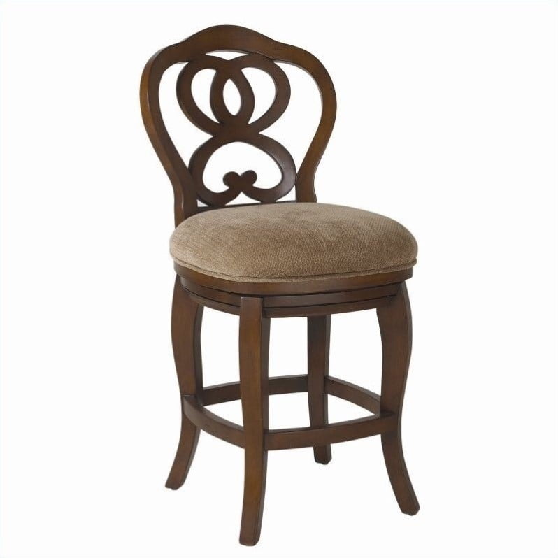 Hammary Hidden Treasures 24" Counter Bar Stool in Cherry