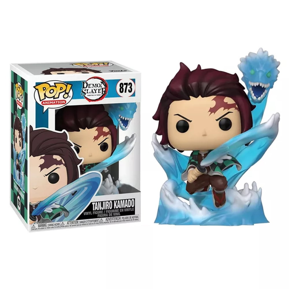 Funko Ghost Killing Blade Kitchen Gate Tanjiro Skill Luminous 873# Hand toy Ornament Pop