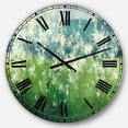 thumbnail image 1 of Designart « Green Mountain Spring Traditional Wall Clock, 1 of 4