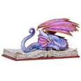 thumbnail image 3 of Pacific Giftware Amy Brown Book Purple Dragon Book Wyrm Dragon Statue Home Decor, 3 of 3