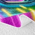thumbnail image 5 of Erosebridal Abstract Fast Car Twin Quilt Set for Boys,Colorful Lightning Neon Lights Twin Coverlet Set for Teens, 5 of 7