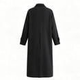 thumbnail image 6 of Mens Trench Coat Slim Fit Single Breasted Long Windbreaker Jacket Classic Lapel Casual Overcoat Business Trench Jacket, 6 of 6