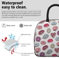 thumbnail image 3 of Lunch Bag Lunch Box for Women Reusable Insulated Lunch Bags,Water-Resistant Colorful Donuts Cool Cooler Lunch Tote Bag, Large Capacity for Work Travel Picnic, 3 of 6