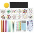 thumbnail image 4 of 42x Mandala Rock Dotting Set Mandala herramientas de pintura Plantillas Mandala Rock Painting Tool para dibujo de tela Decoración de, 4 of 8