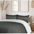thumbnail image 6 of Ambesonne Ombre Duvet Cover Sets, Fumes and Smokes Design, 2-Queen, Charcoal Grey and White, 6 of 7