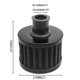 thumbnail image 1 of Filtros de aceite de aire de motocicleta de interfaz universal Filtro de entrada de aire frío de coche 12 mm ventilación Turbo cárter respiradero, (negro) ShuxiuWang 9024715362308, 1 of 1
