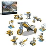Discovery #Mindblown Electricity Construction Set, 10 Robotic Build Kits & 7 Electronic Circuit Experiments, 239 Total Pieces, STEM Learning for Boys, Girls, Kids, and Teens