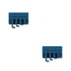 thumbnail image 4 of Colgador trasero sweethay para puerta montado en la pared gancho autoadhesivo Azul, 4 of 6