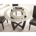 thumbnail image 4 of Verano 45" Round Glass Top Dining Table in Espresso Finish Base, 4 of 5